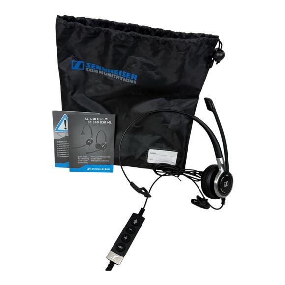 Sennheiser Century SC 660 Dual-Sided Wired Headset USB ML MINT CONDITION - Picture 1 of 7
